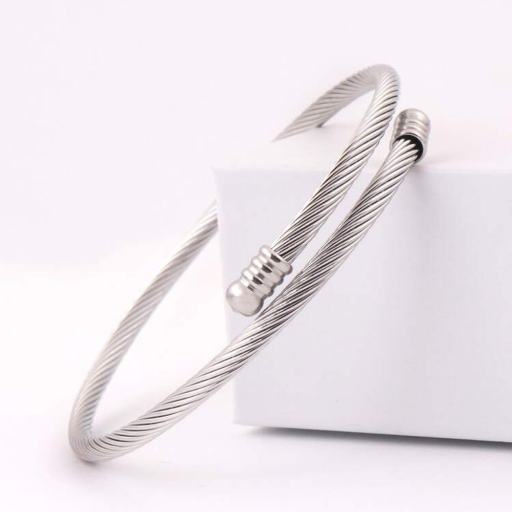 Stainless steel sliver bracelet